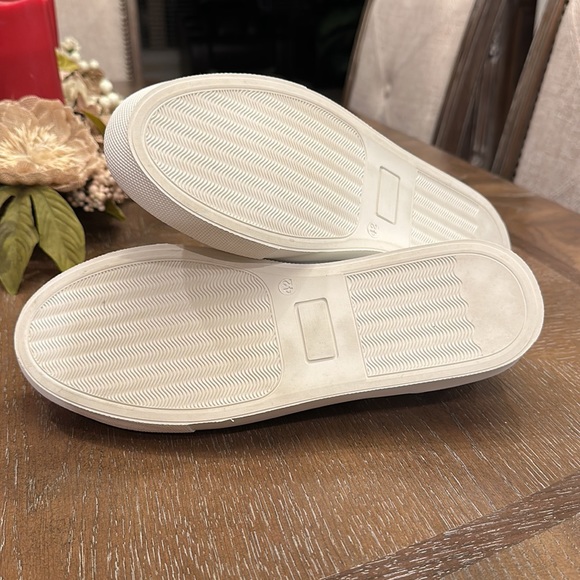 White Leather Sneakers/Tennis Shoes - Picture 4 of 4